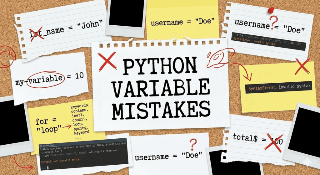 Common Python variable naming mistakes