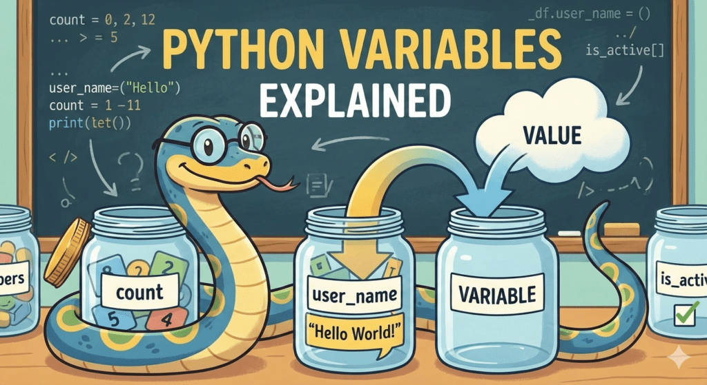 Python variables and their usage explained